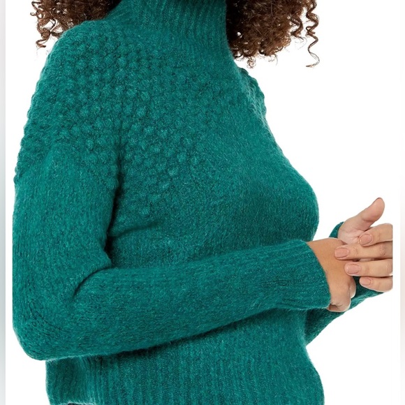Free People Bradley Sweater Womens Medium Green Pullover Alpine Heather - Picture 4 of 14